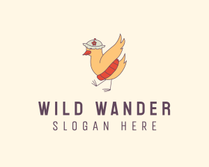 Wild Chicken Hat logo design