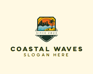 Coast - Summer Beach Coast logo design