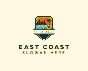 Summer Beach Coast logo design