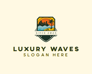 Summer Beach Coast logo design