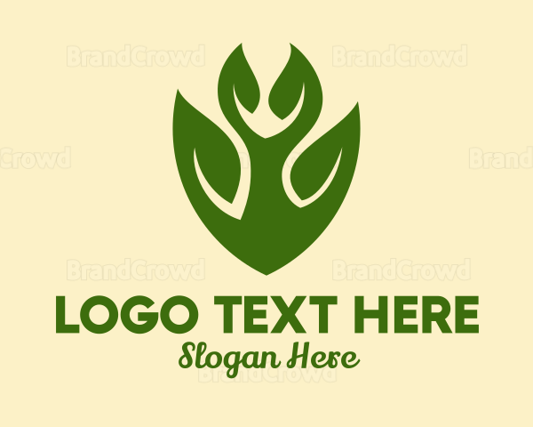 Green Eco Shield Logo