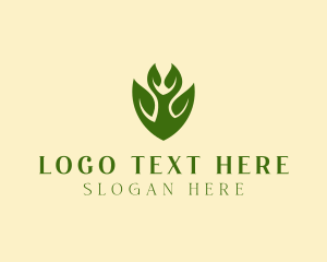 Shield - Green Eco Shield logo design