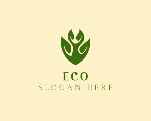 Green Eco Shield  logo design
