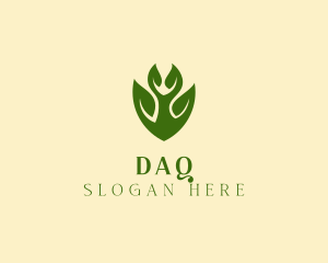 Organic - Green Eco Shield logo design