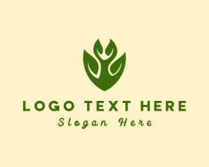 Alternative Medicine - Green Eco Shield logo design