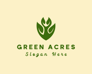 Green Eco Shield  logo design