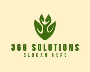 Green Eco Leaf  logo design