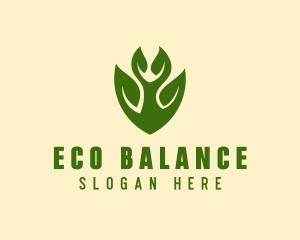 Green Eco Leaf  logo design