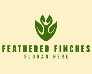 Green Eco Leaf  logo design