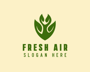 Green Eco Leaf  logo design