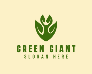 Green Eco Leaf  logo design