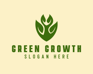 Green Eco Leaf  logo design