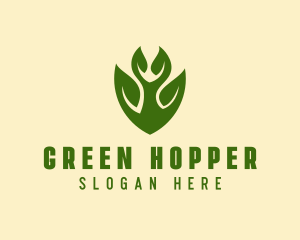 Green Eco Leaf  logo design