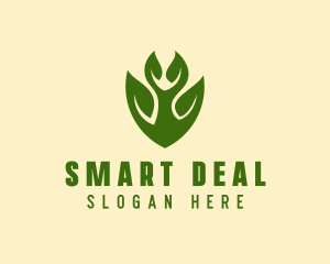 Green Eco Leaf  logo design