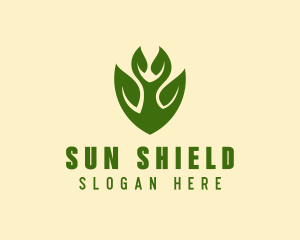 Green Eco Shield  logo design