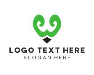 Lettering - Elegant Pen Tip Pencil logo design