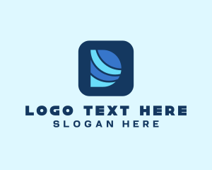 Digital Application Letter D logo design