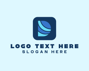 Encoding - Digital Application Letter D logo design