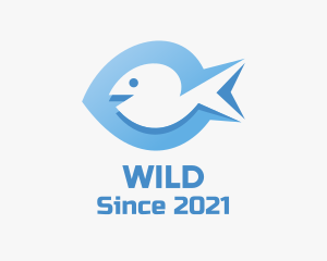 Ocean - Blue Marine Fish logo design