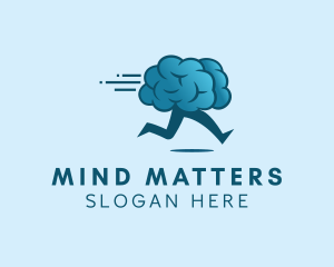 Neurology - Running Brain Learning logo design