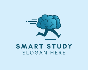 Study - Running Brain Learning logo design