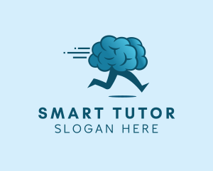 Tutor - Running Brain Learning logo design