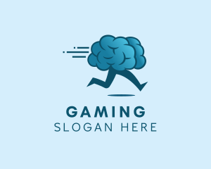 Running Brain Learning logo design