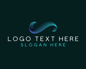 Abstract - Ocean Wave Tech logo design