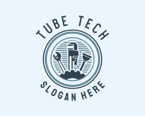 Tube - Plumbing Maintenance Tools logo design