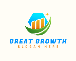 Business Growth Chart logo design