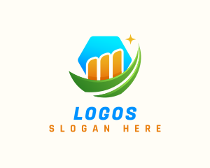 Colorful - Business Growth Chart logo design