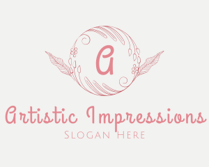 Natural Floral Arrangement logo design