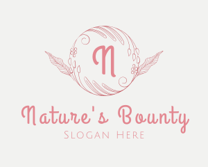 Natural Floral Arrangement logo design