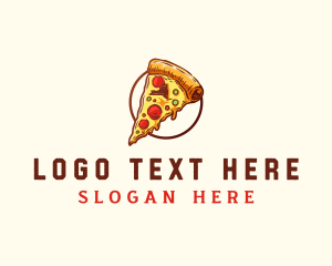 Slices - New York Style Pizza logo design