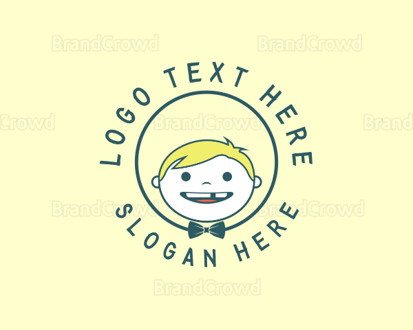 Toddler Boy Dentist Logo