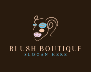 Blush - Face Makeup Cosmetics logo design
