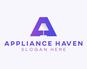 Appliances - Furniture Lamp Letter A logo design