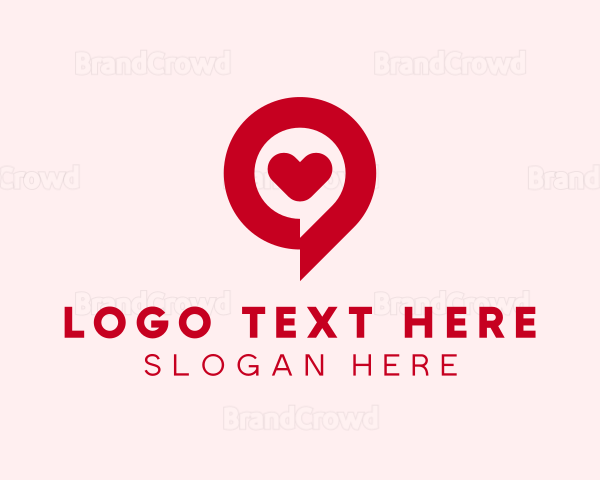 Love Chat Bubble Logo