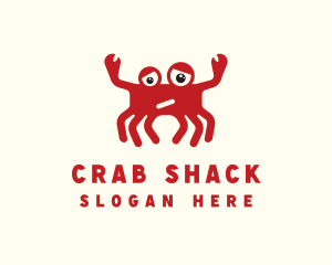 Crab - Sad Crab Cartoon logo design
