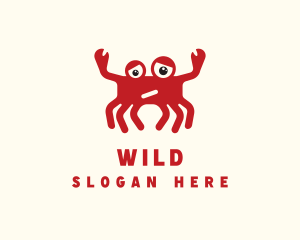 Ocean - Sad Crab Cartoon logo design