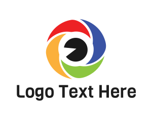 Lens - Colorful Shutter Eye logo design