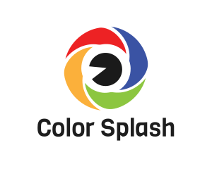 Colorful Shutter Eye logo design