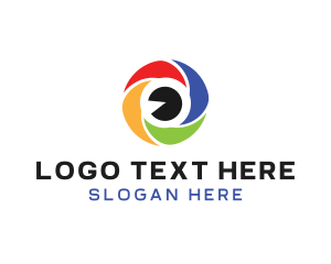 Filter - Colorful Shutter Eye logo design