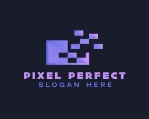 Pixels Tech App logo design