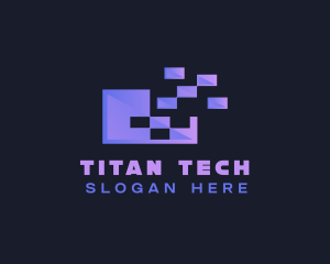 Pixels Tech App logo design