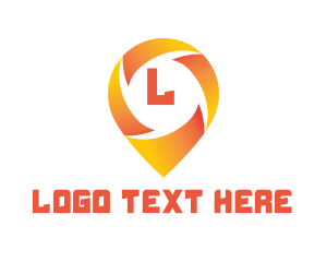 Find - Solar Pin Lettermark logo design