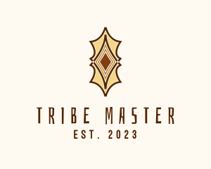 African Tribe Shield  logo design