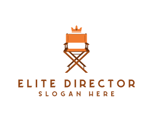 Director - Director Chair Crown logo design