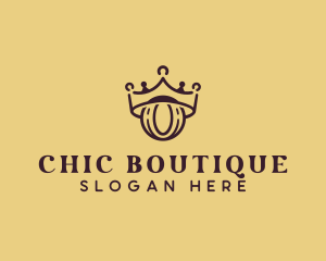 Boutique - Crown Boutique Letter O logo design
