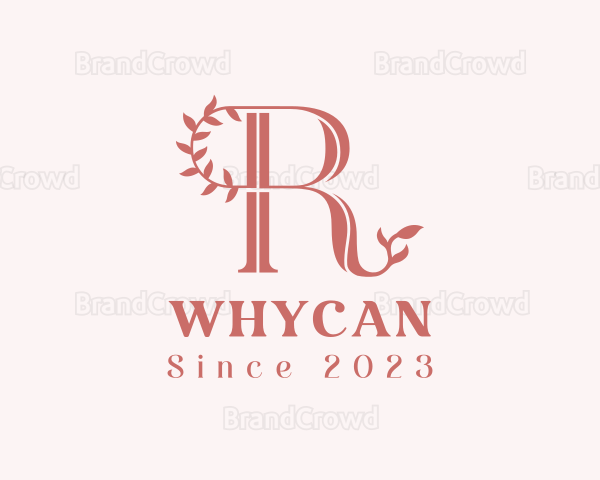 Vine Boutique Letter R Logo